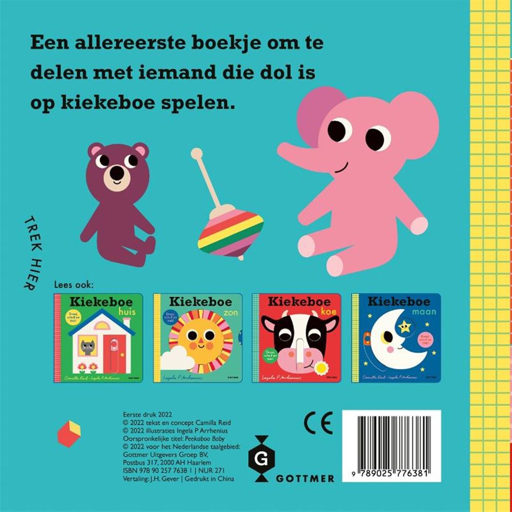 Gottmer uitgevers groep schuifboekje: kiekeboe kindje. 1+