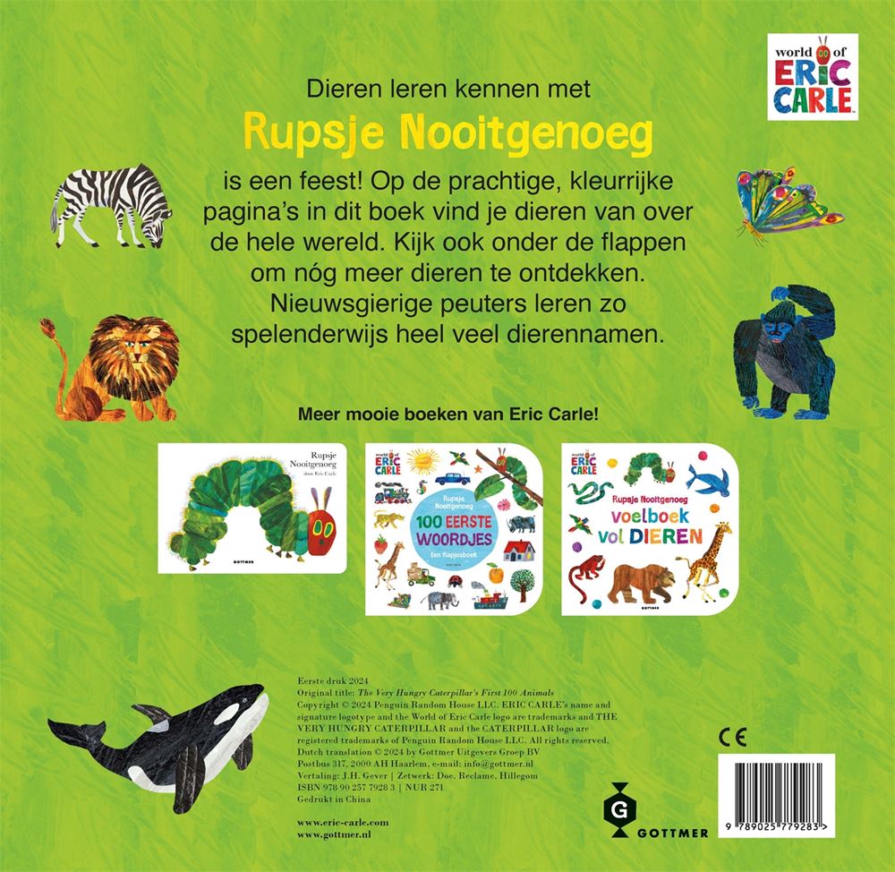 Gottmer uitgevers groep rupsje nooitgenoeg - 100 eerste dieren.