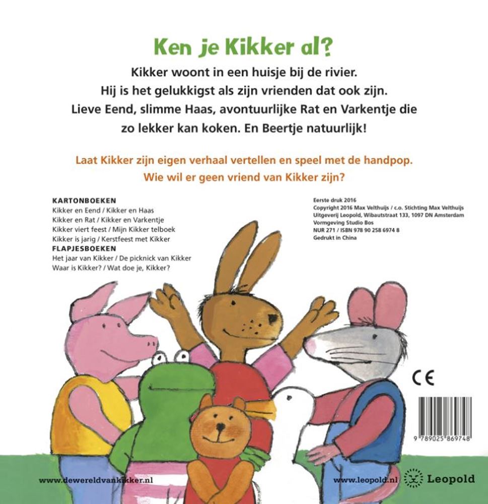 Wpg uitgevers ik ben kikker! + handpop