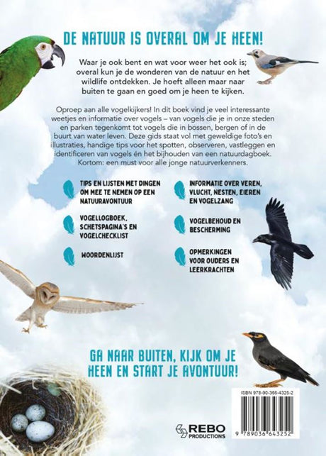 Rebo publishers vogels - gids en natuurdagboek voor kinderen