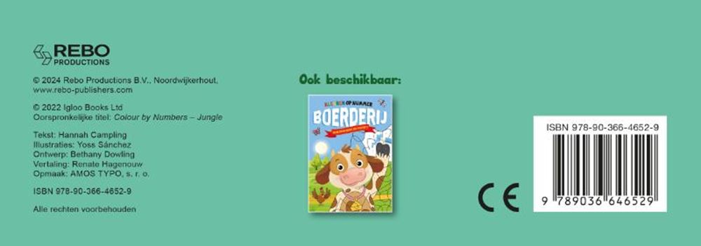 Rebo publishers jungle - kleuren op nummer 4+