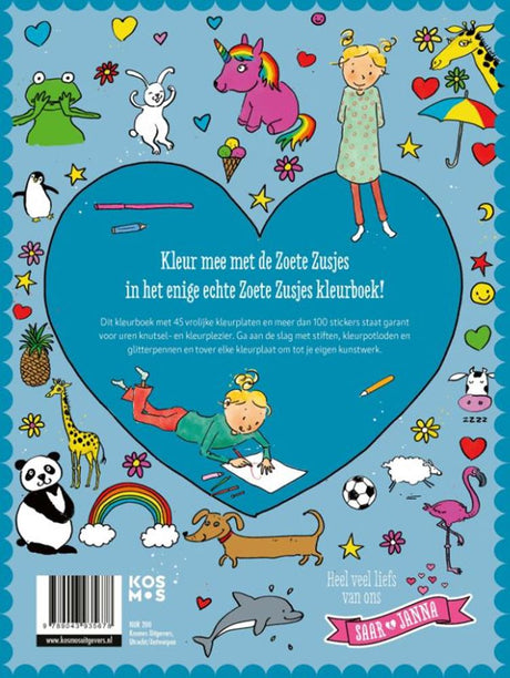 Centraal boekhuis de zoete zusjes kleurboek met meer dan 1