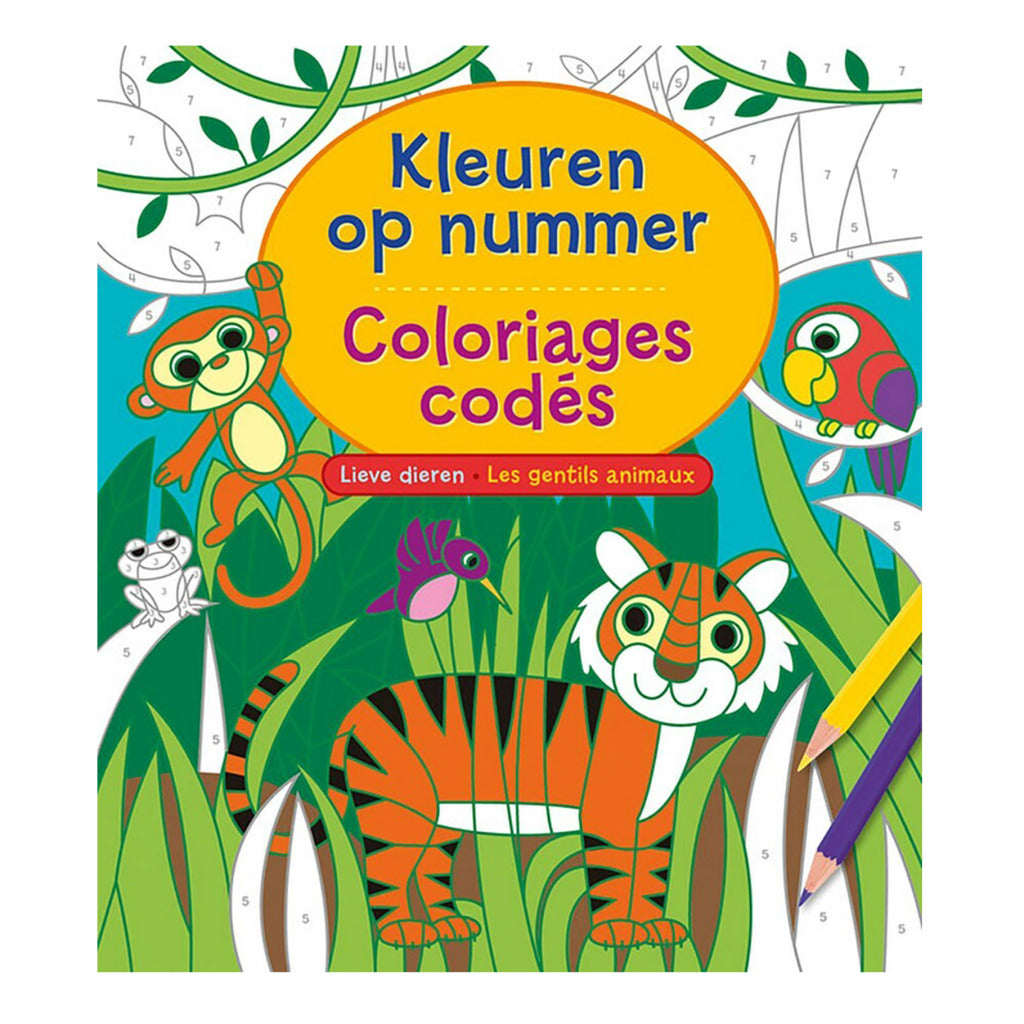 Overige Merken Kleuren op Nummer Kleurboek Dieren