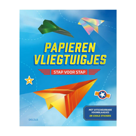 Deltas papieren vliegtuigjes - stap voor stap