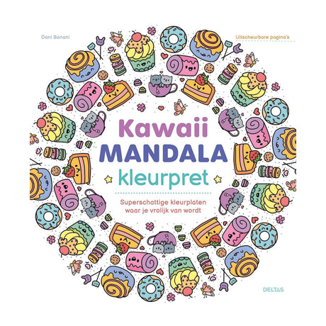 Deltas kawaii mandala kleurpret