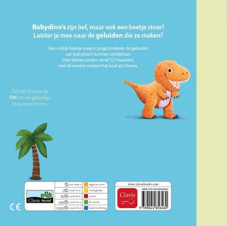 Geluidenboek: babydino's. (nieuw) 1+