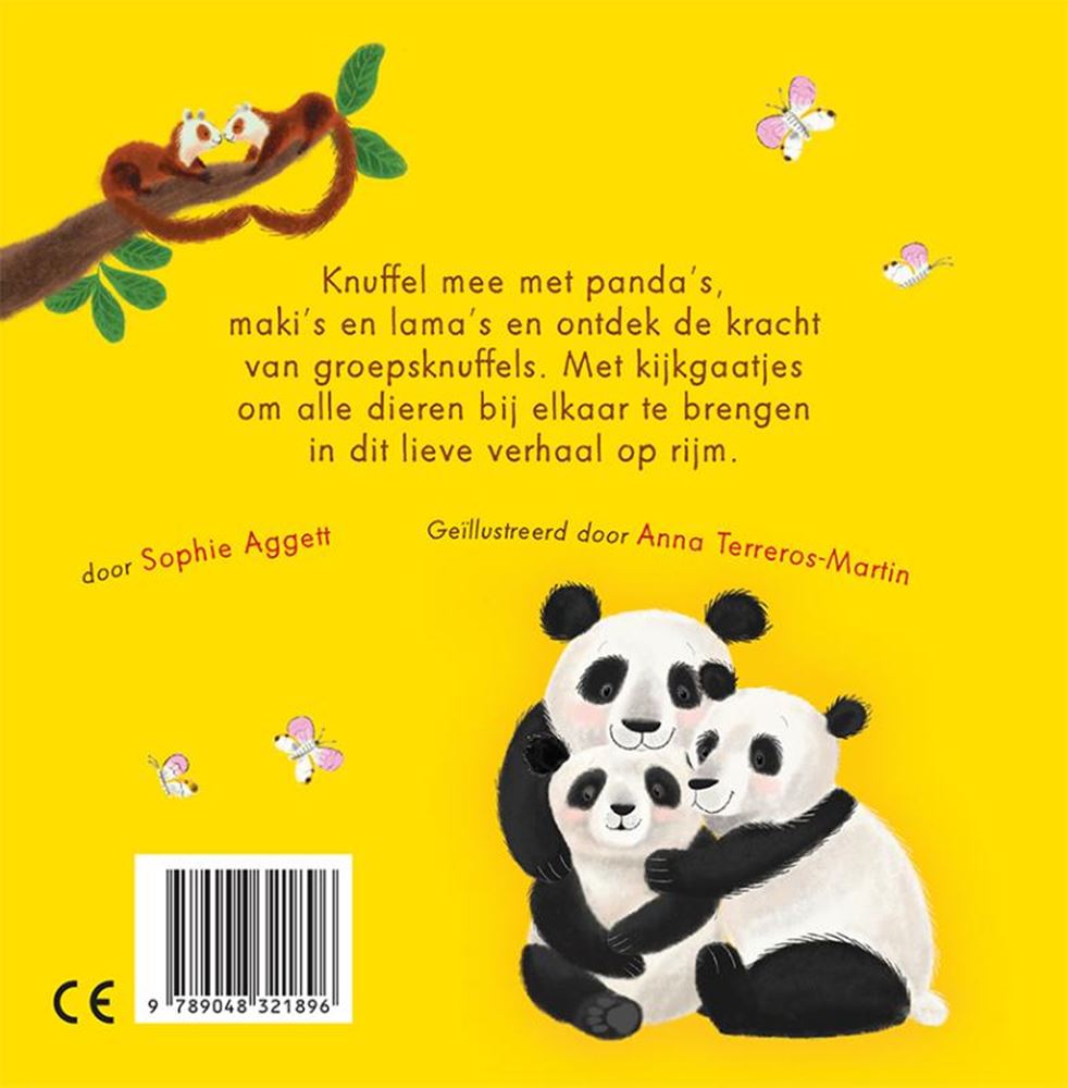 Groepsknuffel! kartonboek. 1+