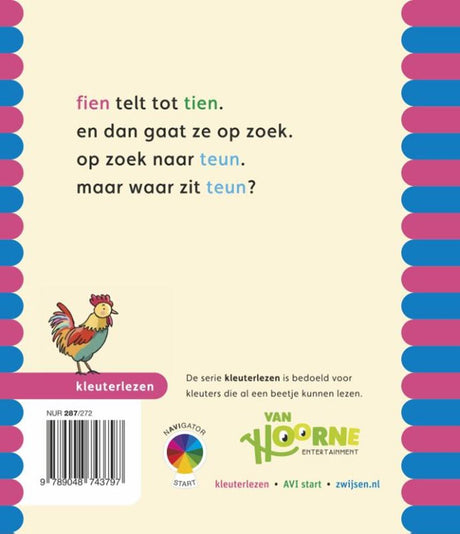 Wpg uitgevers kleuterlezen - fien teun - fien telt tot tien