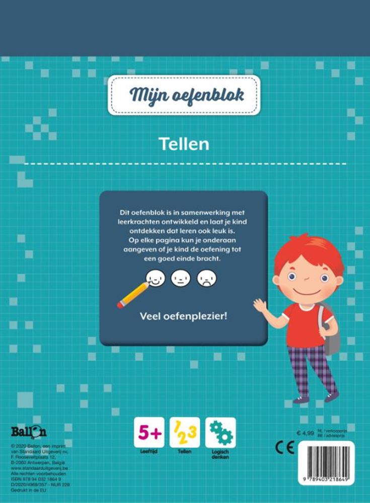 Standaard uitgeverij mijn oefenblok, tellen groep 2