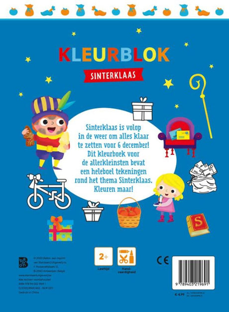 Standaard uitgeverij sinterklaas, kleurblok. 2+