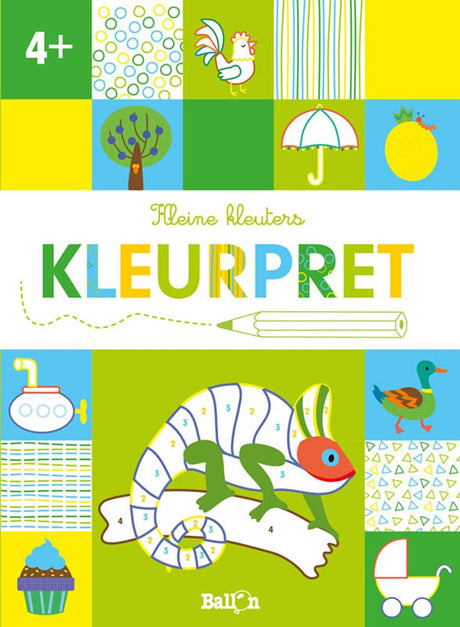 Ballon kleurpret kameleon. 4+ groen