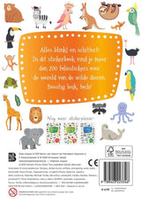 Standaard uitgeverij glitterstickers, wilde dieren. 3+