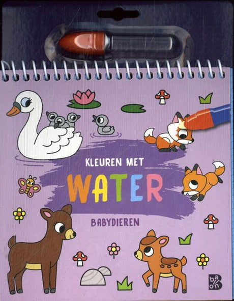 Standaard uitgeverij kleuren met water: babydieren 3+