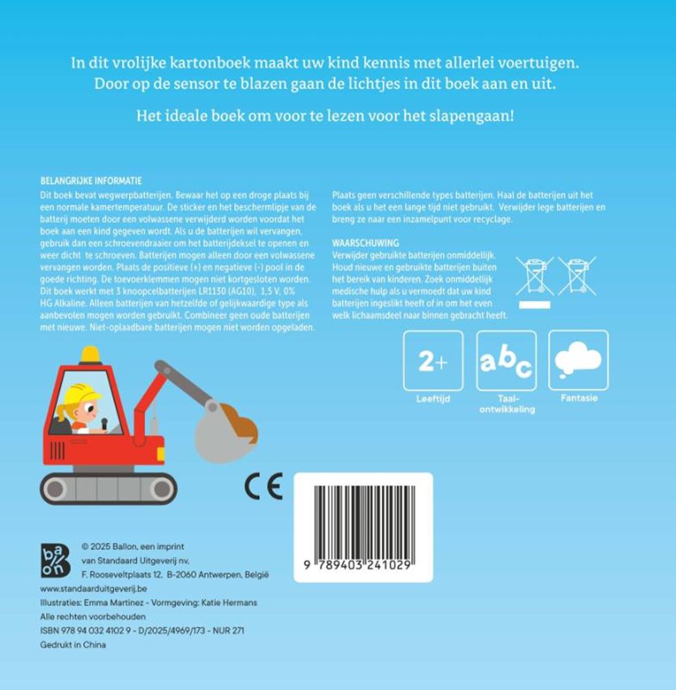 Mijn lichtjesboek: voertuigen 2+