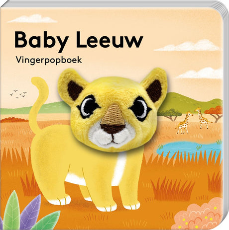 Vingerpopboekje: baby leeuw 2+