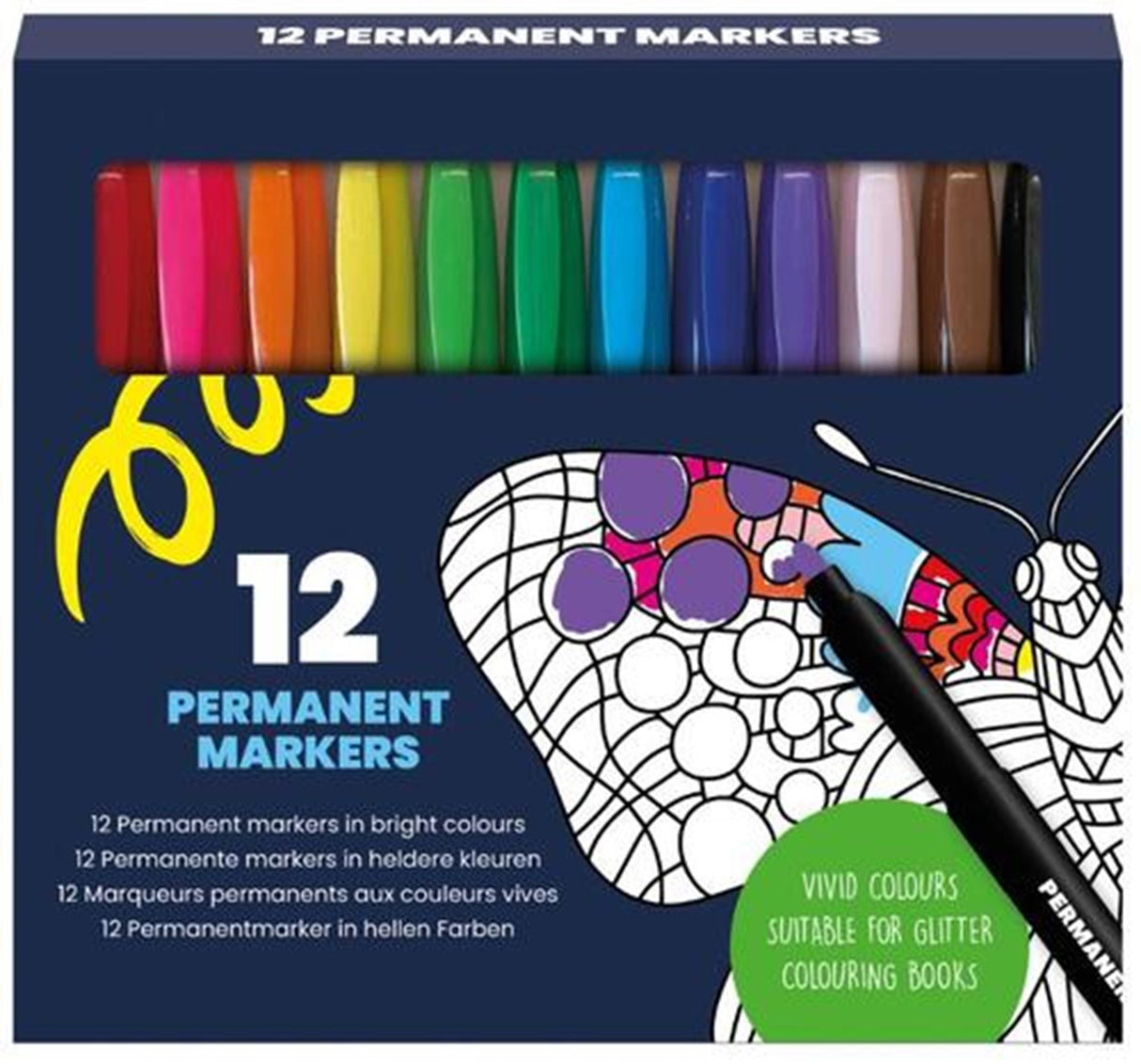 Imagebooks permanent markers - set van 12 stuks