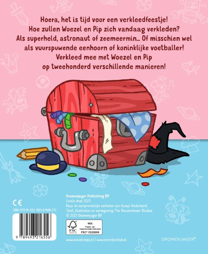 Woezel en pip boek samen verkleden