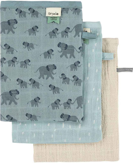 Trixie tetra washandjes 3-pack mix - enchanting elephant