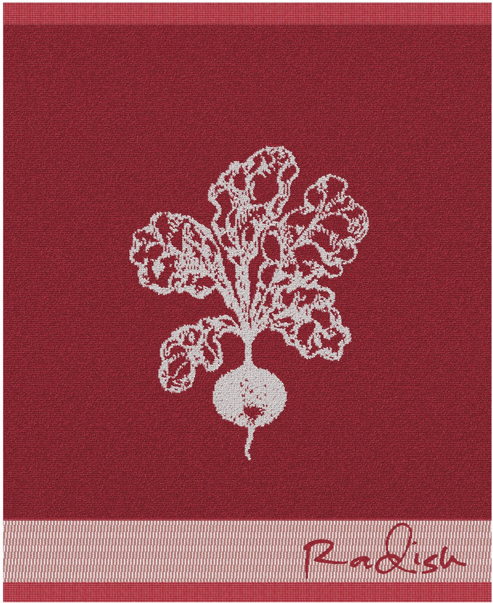 Ddddd - radish - keukendoek - rood - 6 stuks