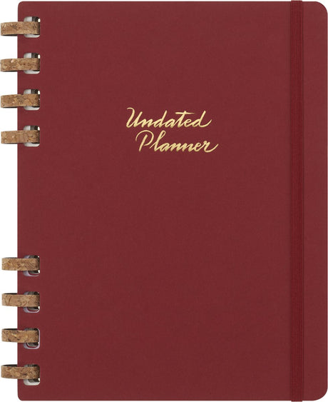 Moleskine ongedateerde spiral planner - xl - kers