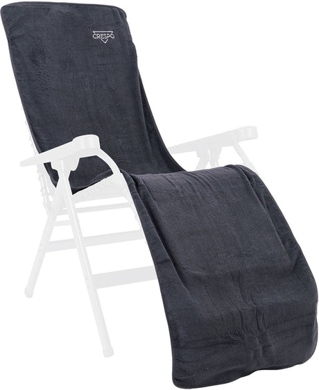 Crespo - badstof stoelhoes l - relaxstoelen - grijs