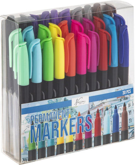 Nassau fine art permanent marker 30pcs - stiften voor op plastic - stiften voor volwassenen - creatief tekenen - markers
