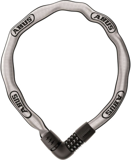 Abus fietsslot kettingslot - tresor 6807c - security level 7 - zilver - 110 cm - geschikt voor elektrische fietsen en stadsfietsen