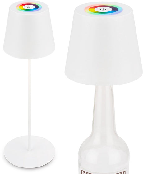 Briloner calida - oplaadbare tafellamp - dimbaar - voor binnen en buiten - 3 in 1 - rgbw - ip44 - snoerloze - in hoogte verstelbaar - 36 x ø 10,5 cm - wit
