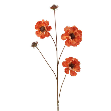 Roberts collection kunstbloem anemoon 96cm oranje
