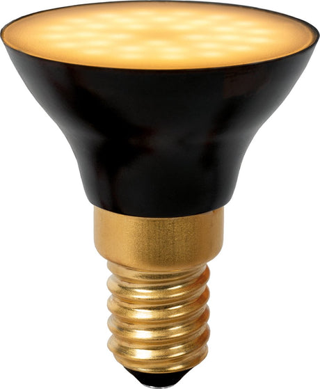 Lucide g45 - led lamp - ø 4,3 cm - led 3 stepdim - e14 - 1x5w 2700k - zwart
