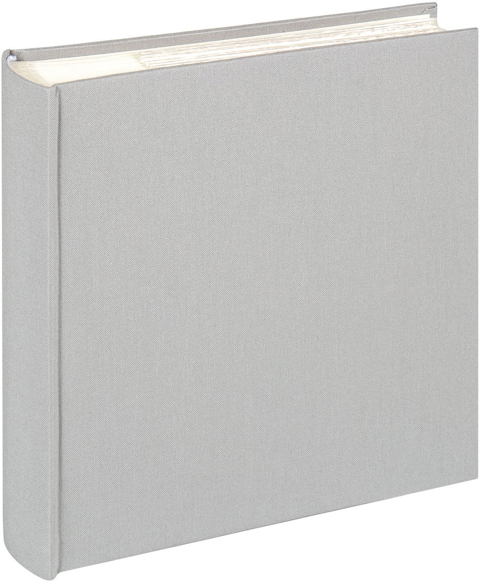 Walther me-510-d cloth - memo insteekalbum - formaat 23 x 22 cm - 200 foto's 10 x 15 cm - grijs