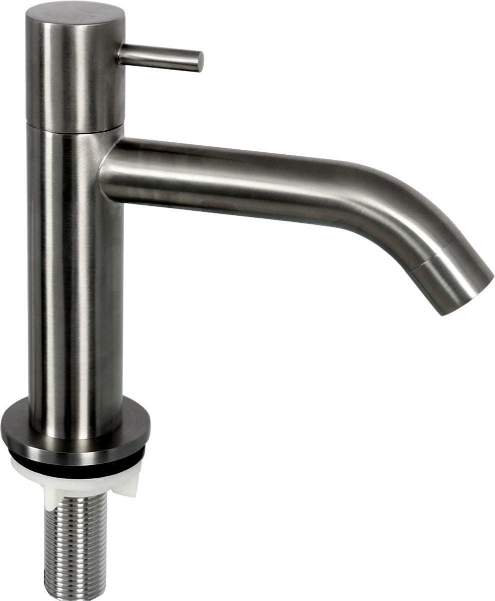 Differnz koudwaterkraan - mix match - gebogen - gun metal