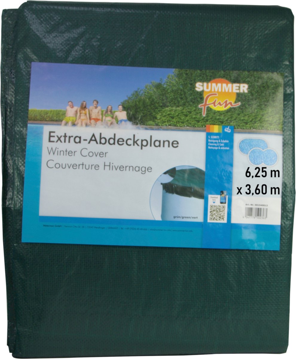 Summer fun summer - fun - winterzwembadhoes - ovaal - 625 - cm - pvc - groen