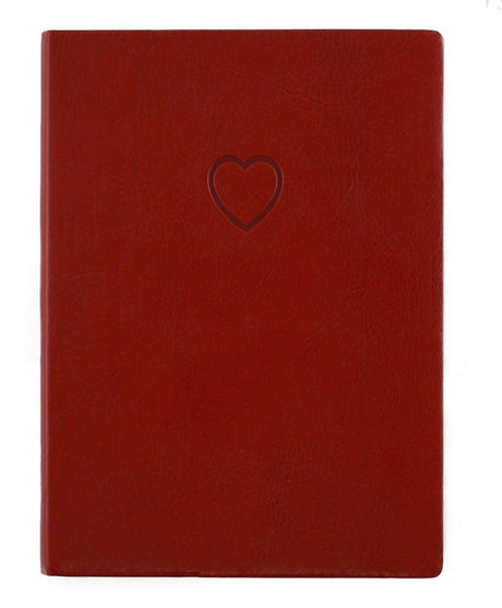 Eccolo notitieboek - essential red heart - lijn - ca.13x18cm - ec-d303r