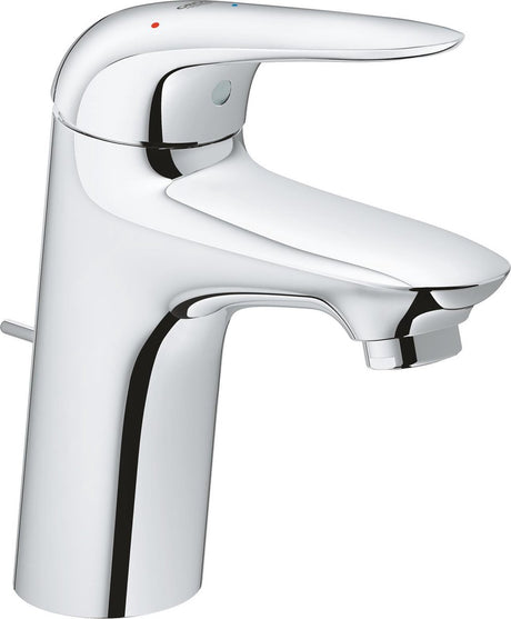 Grohe eurostyle new waterbesparende wastafelkraan - m-size - es energiebesparend - met waste - met gesloten greep - chroom