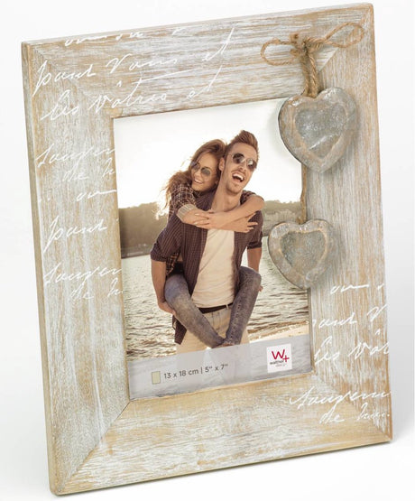 Walther qh318p le coeur - houten portretlijst - fotoformaat 13x18 cm - bruin