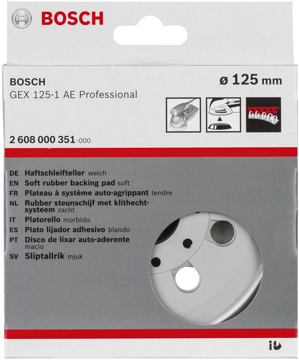 Bosch - schuurplateau extra-zacht, 125 mm