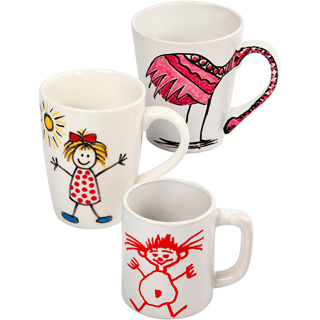 Creativ company https: www.cchobby.nl groepsset-mokken-beschilderen-h-7-10-cm-wit-1-set