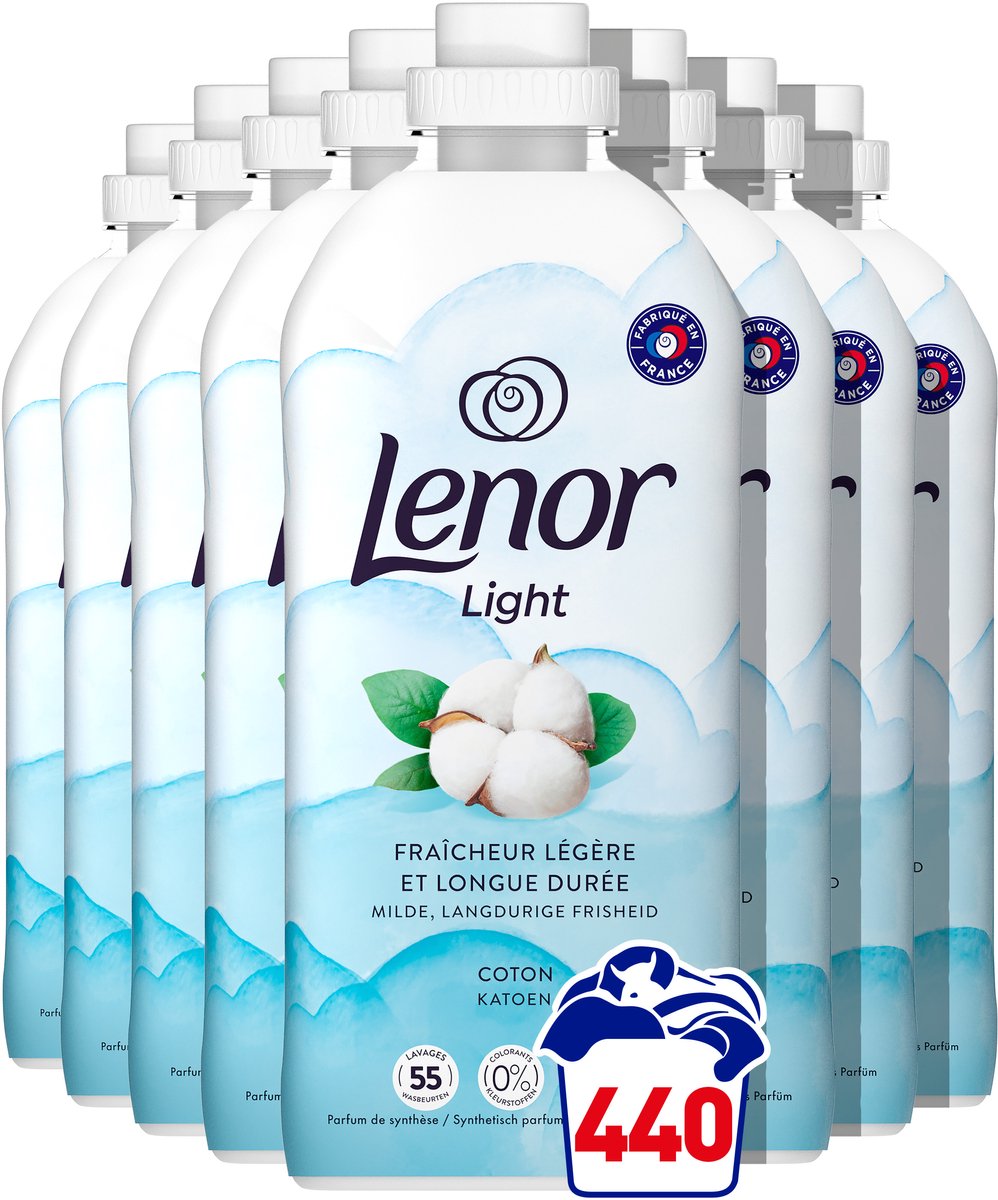 Lenor wasverzachter katoen fris - 8 x 55 wasbeurten