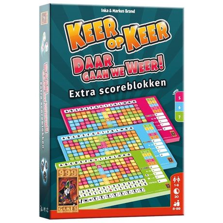 999games 999 games keer op keer - scoreblok level 5 6 7 (3 stuks)