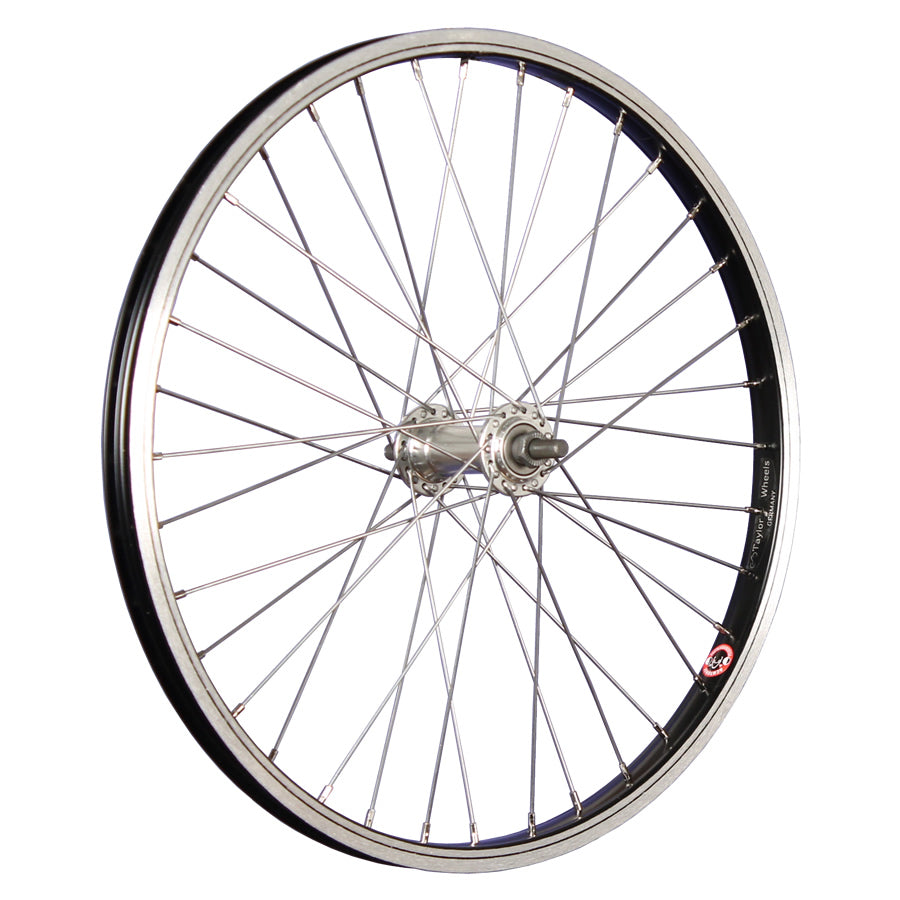 Hzb Voorwiel 20 inch etrto 406 aluminium zwart vaste as