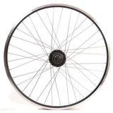 Shimano achterwiel 28 inch nexus 7 naaf (zwart) - zac19 velg (zwart) met rvs spaken - voor schijfrem