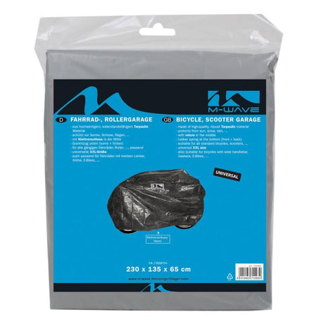 Fietsgarage XXL - Beschermende PEVA fietsgarage voor alle standaard fietsen, scooters - 230x135x65 cm - Tarpaulin materiaal - Zwart