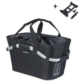 Basil fietsmand classic carry all met mik bevestiging 22 liter 20 x 38 x 17 cm - zwart