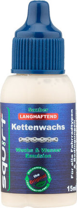Squirt lube chain wax