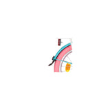 Alpina Spatbord set 16 aruba blue