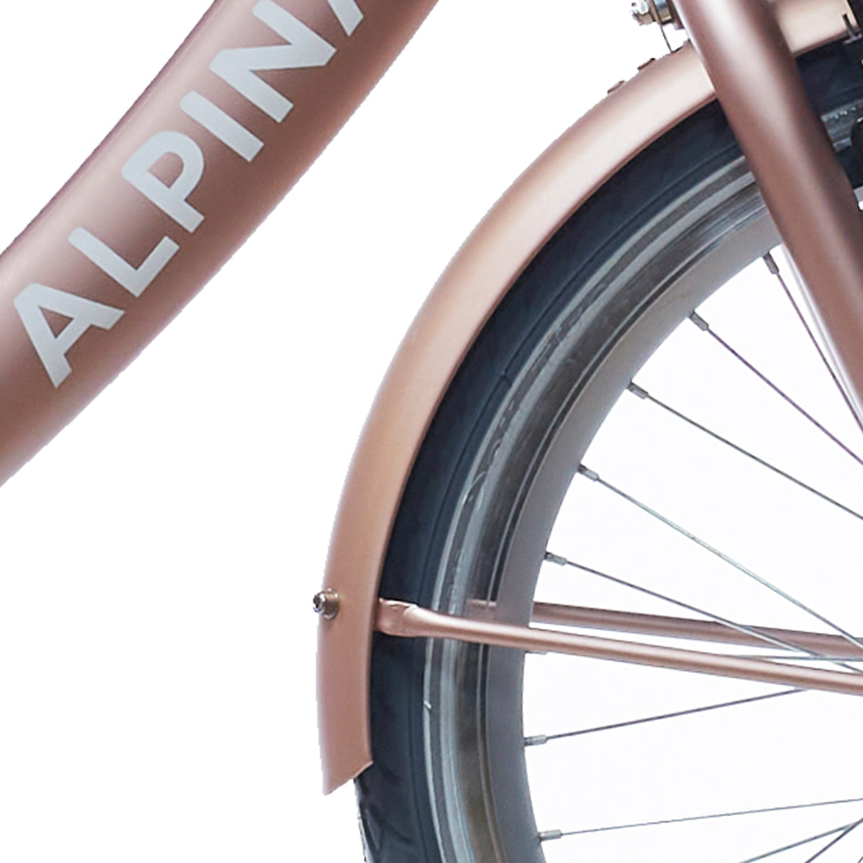 Alpina spatbord set + stang 20 clubb rose gold matt