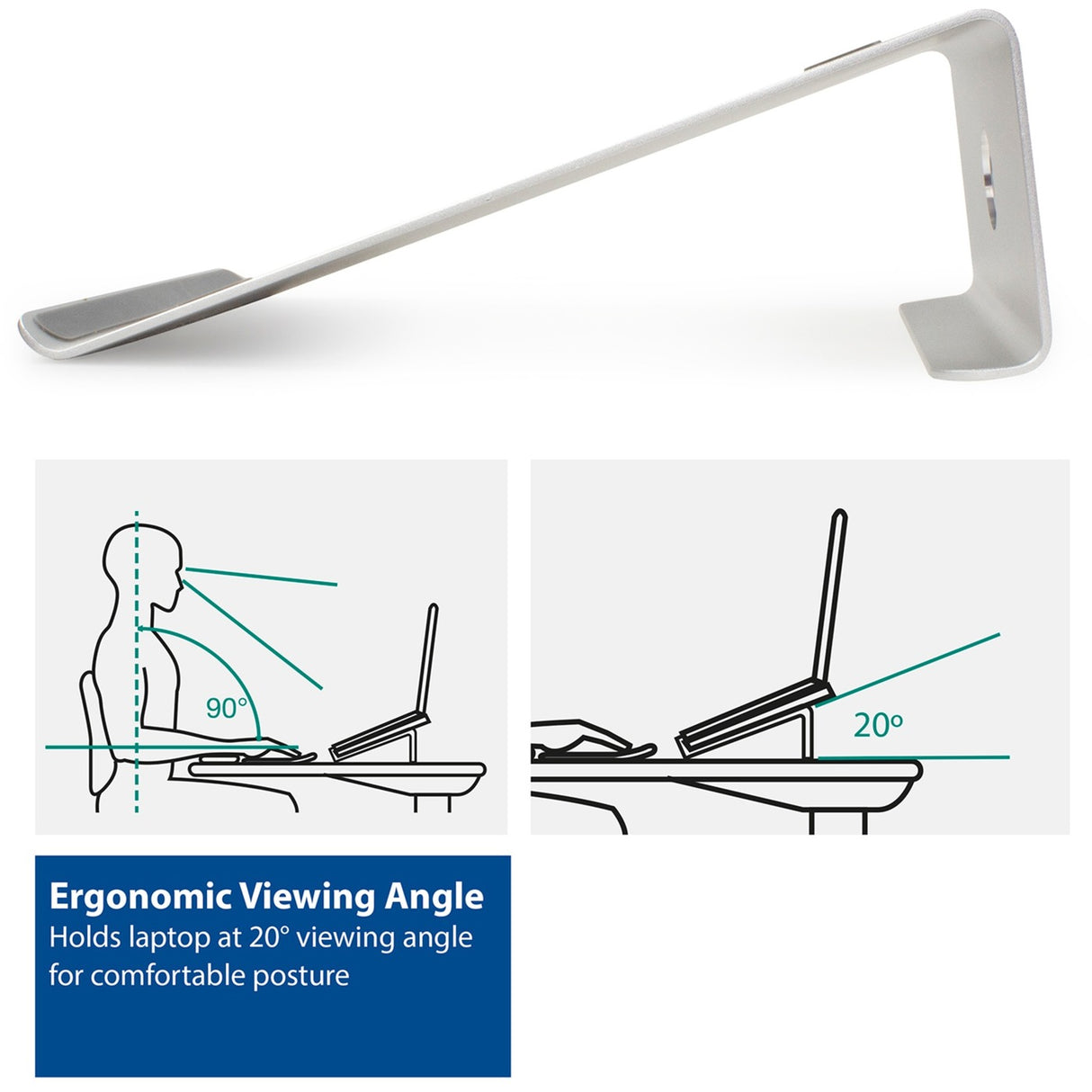 ACT Connectivity Laptopstandaard aluminium