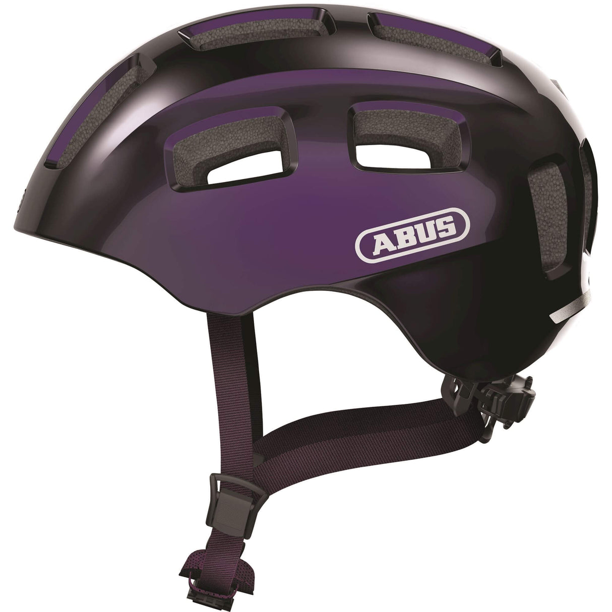 Abus helm youn-i 2.0 black violet s 48-54cm