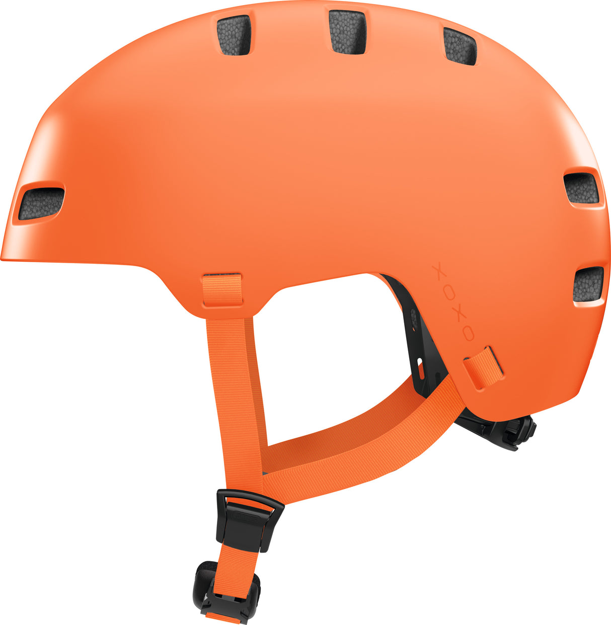 Abus fietshelm xoxo mono orange l - 57-61 cm - oranje - geschikt voor gebruik op elektrische fietsen - stadsfietsen - 440 g